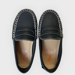 COPY - COPY - Moccasin Kids Shoes Soft. Dark Blue Size 10 Boys. Brand Toke